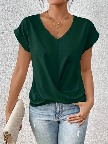 Saskia - Women's V-neck Medium Top