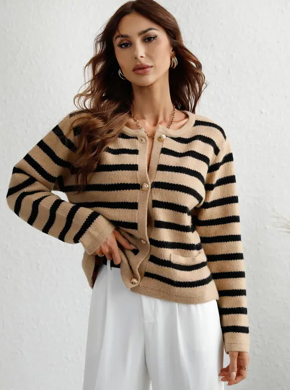 Anneliese - Women's Long Knitted Cardigan - photo 6