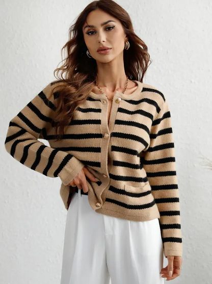 Anneliese - Women's Long Knitted Cardigan - photo 6