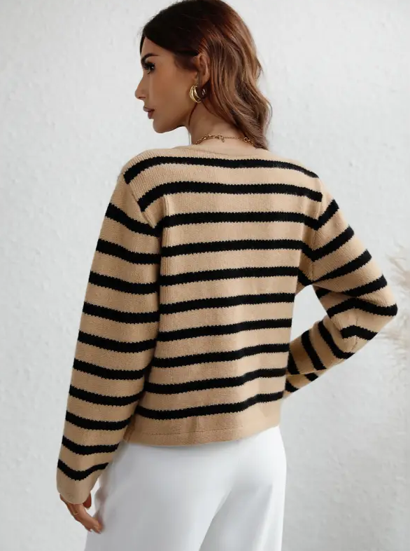 Anneliese - Women's Long Knitted Cardigan - photo 5