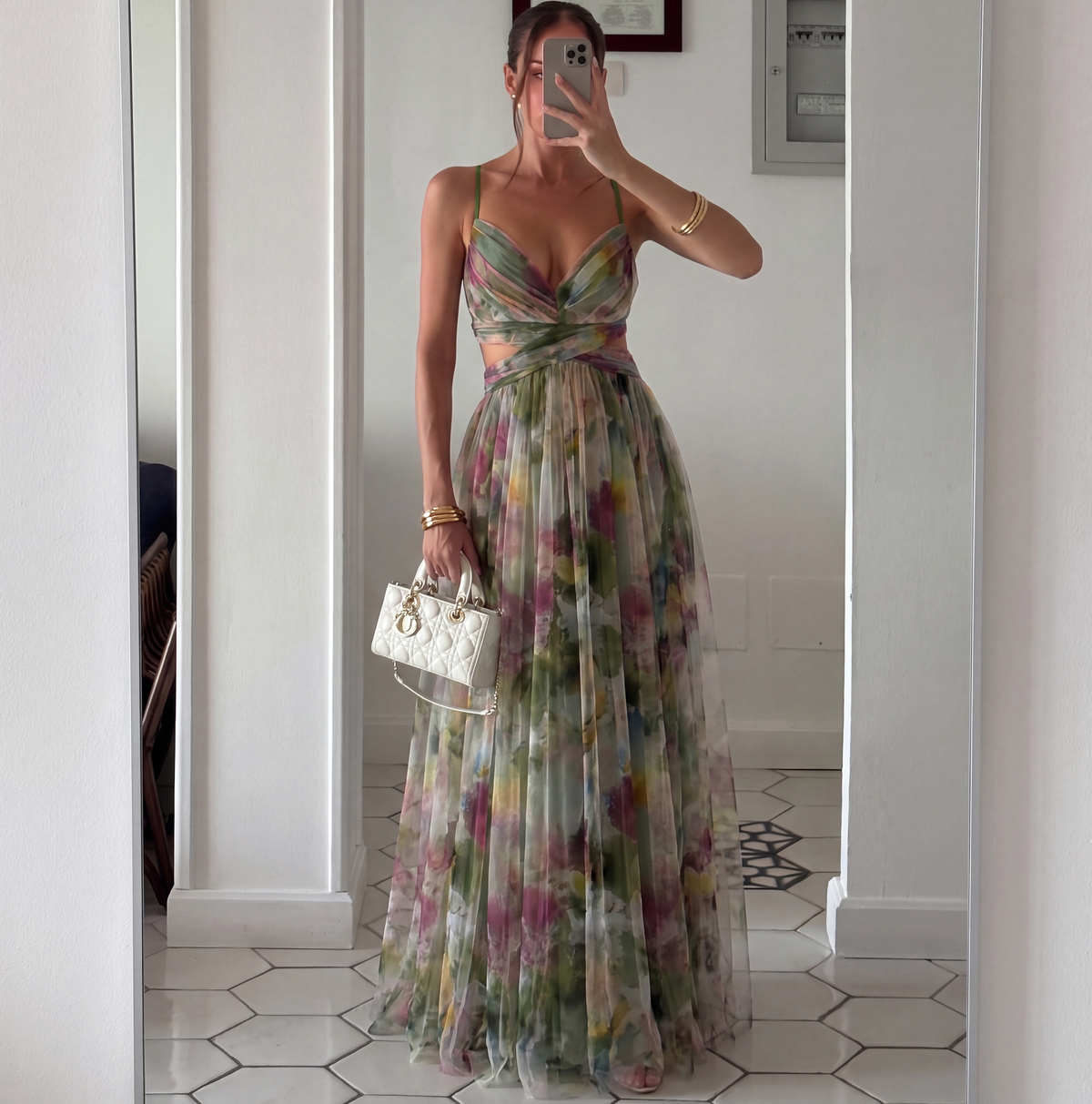 Fenna - Women's Floral Chiffon Dress - photo 9