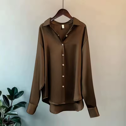 Romy - Women's Silk Long Top