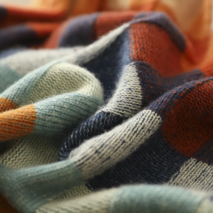 Kirsten - Women's Patchwork Knit Sweater - photo 3