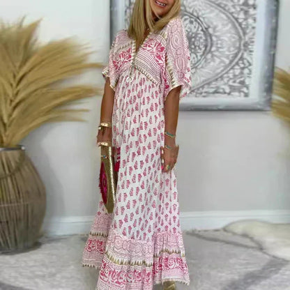 Helene - Women's Maxi Boho Dress - photo 1