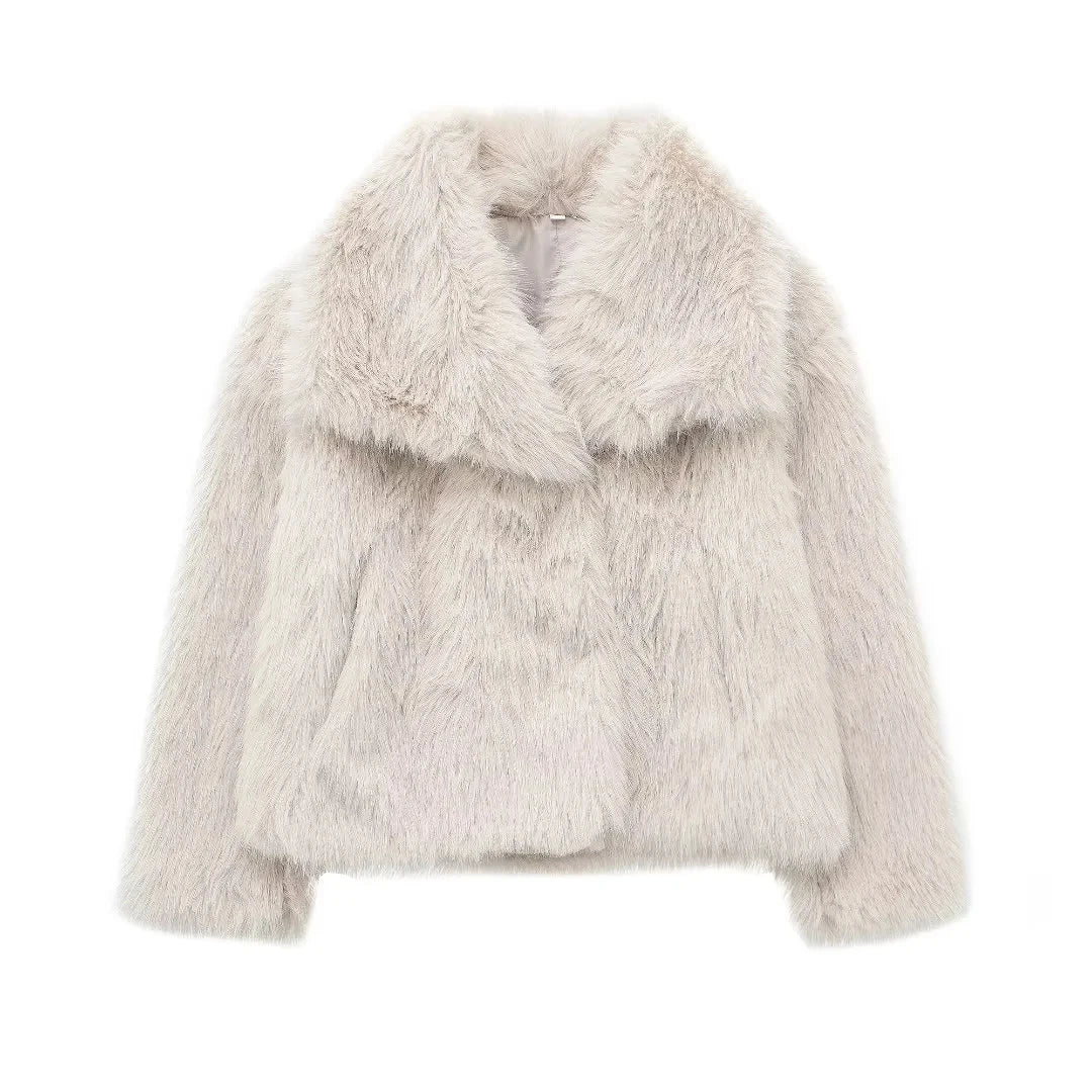 Harriet - Women's Faux Fur Lightweight Coat - photo 4