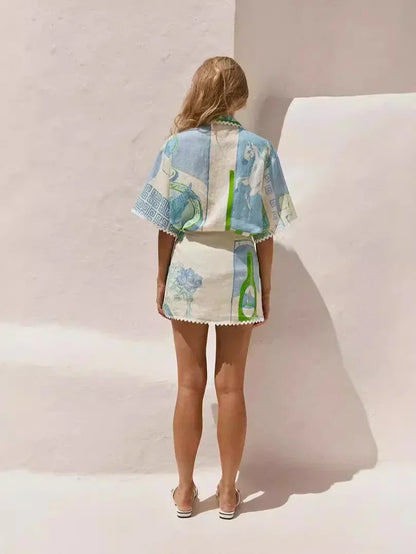 Berenice - Women's Patchwork Two-Piece Set - photo 5