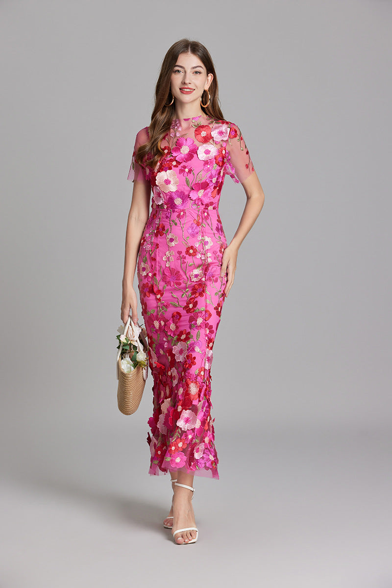 Saskia - Women's Sheath Maxi Sheer Dress - photo 21