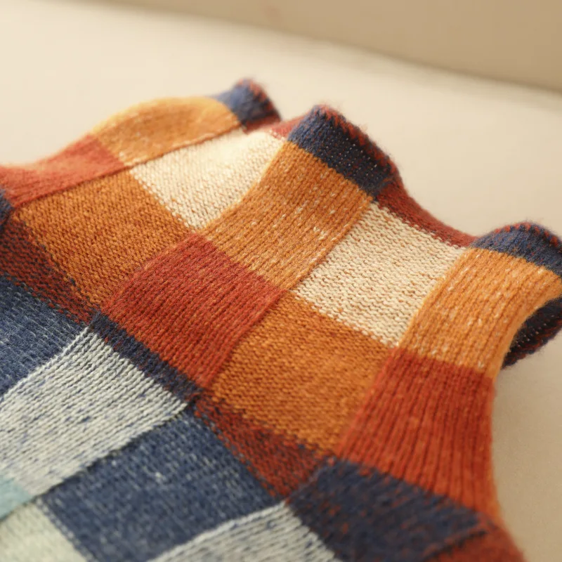 Kirsten - Women's Patchwork Knit Sweater - photo 4