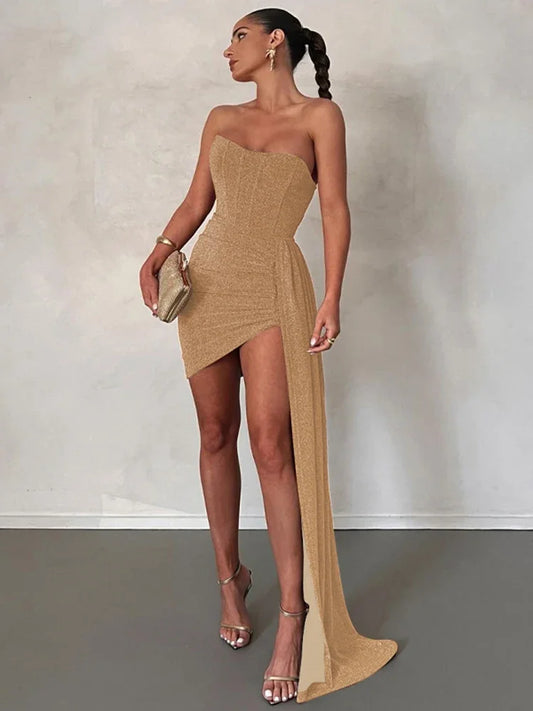 Whitney - Women's Glitter Mini Dress for Parties - photo 2