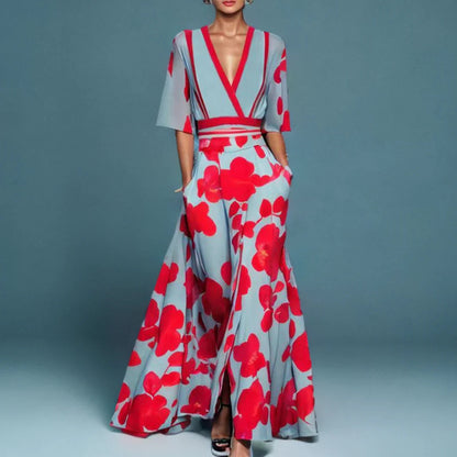 Helene - Women's Wrap Maxi Dress - photo 1