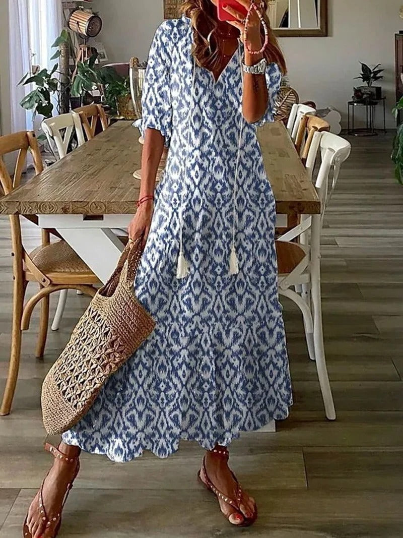 Blythe - Women's Maxi V-neck Dress