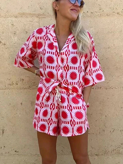 Fleur - Women's Short Two-Piece Set
