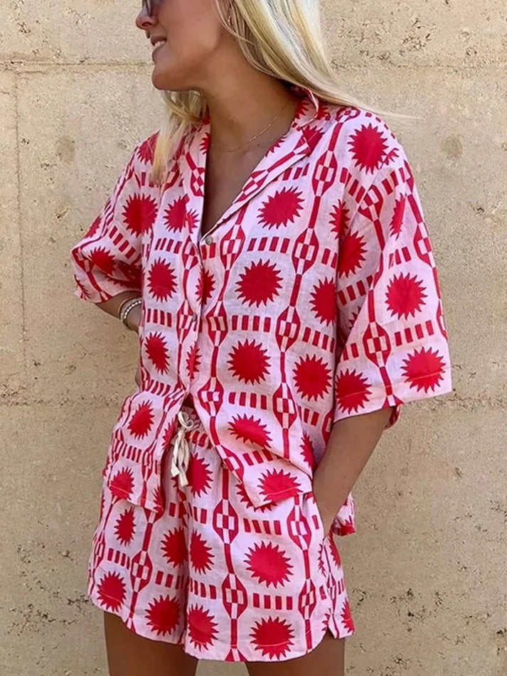 Fleur - Women's Short Two-Piece Set