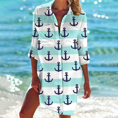 Paloma - Women's Shirt Midi Dress