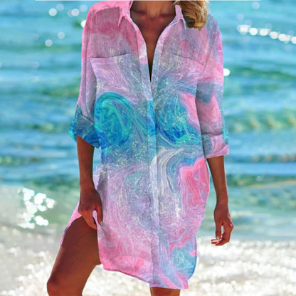 Paloma - Women's Shirt Midi Dress