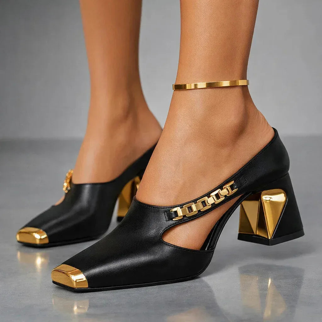 Clarisse - Women's Pointed Mule Flats - photo 5
