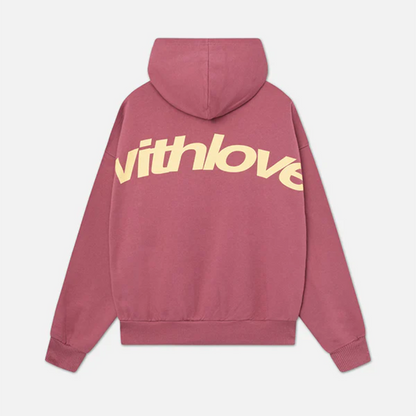 Zinnia - Felpa media con cappuccio in cotone da donna