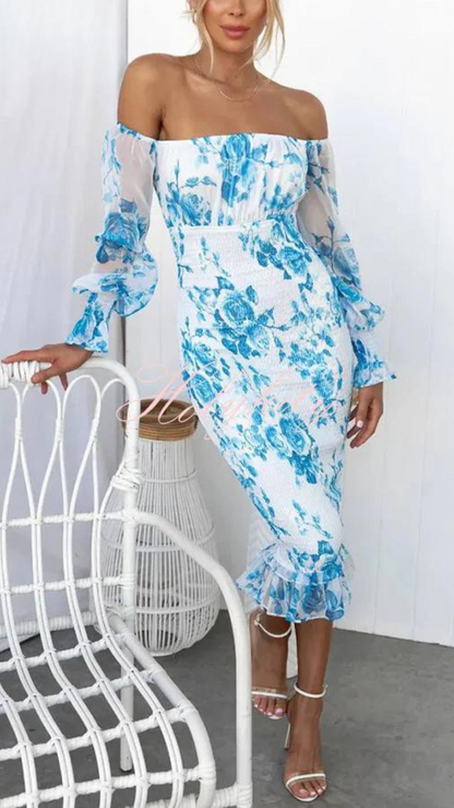 Maribel - Women's A-line Midi Dress - photo 8
