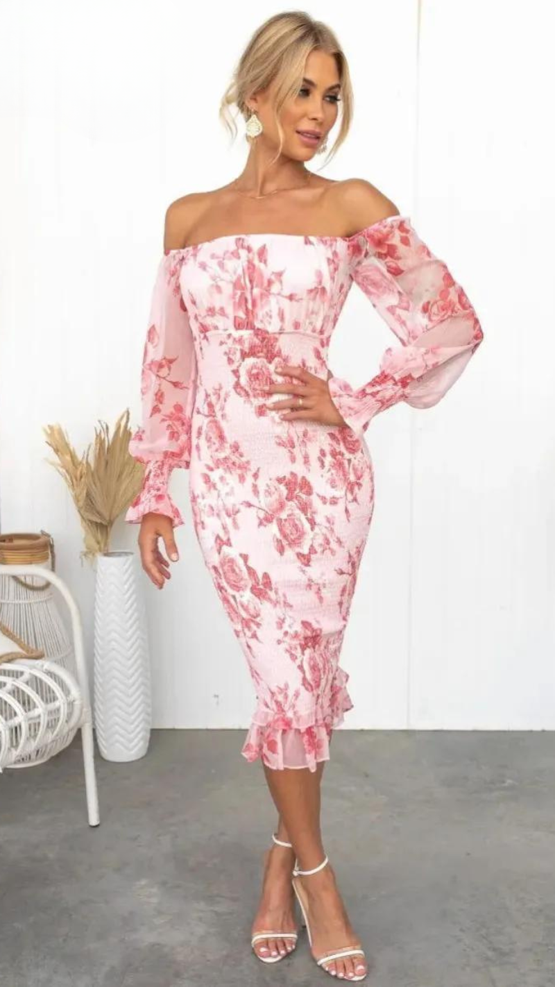 Maribel - Women's A-line Midi Dress - photo 1