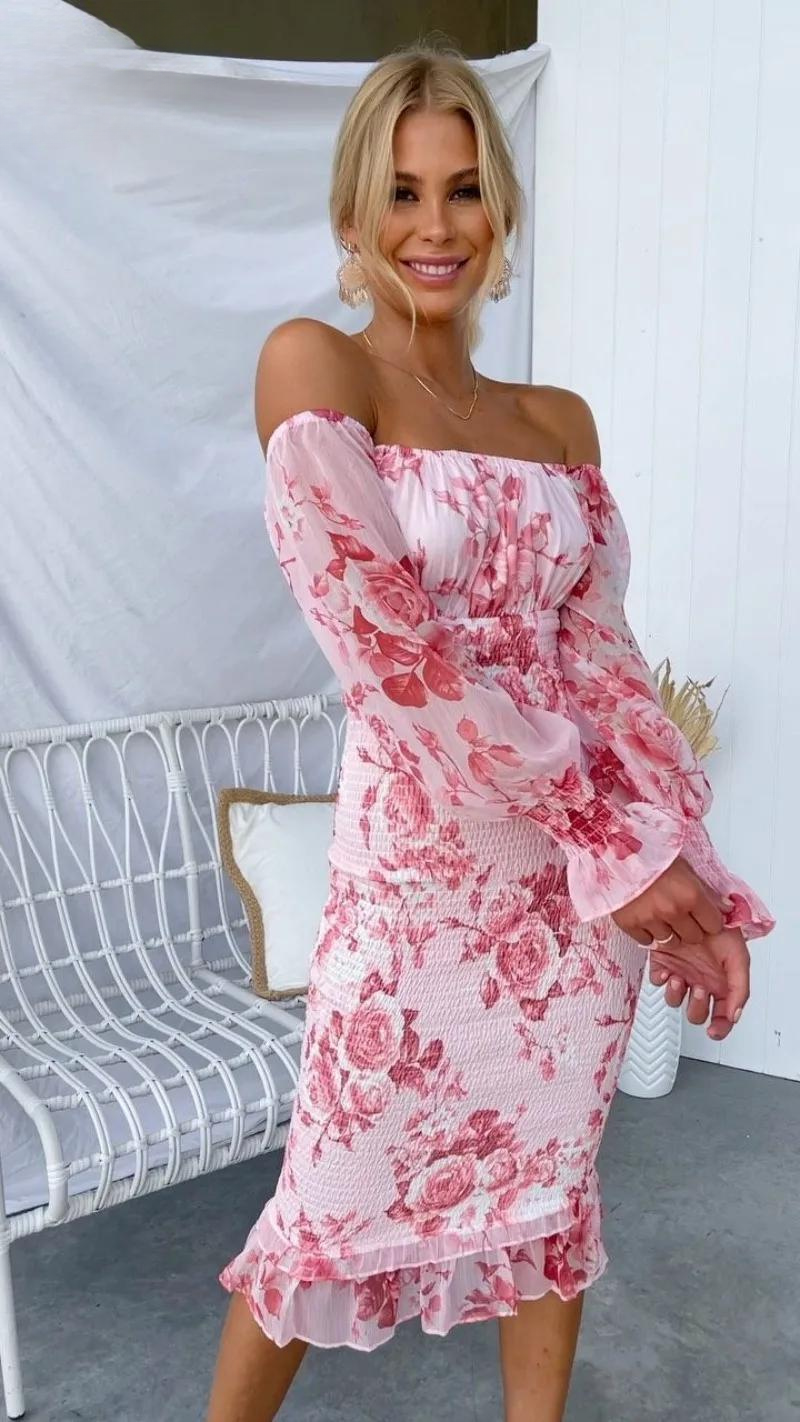 Maribel - Women's A-line Midi Dress - photo 3