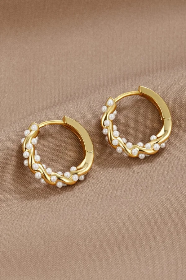 Zelda - Women's Brass Hoop Earrings