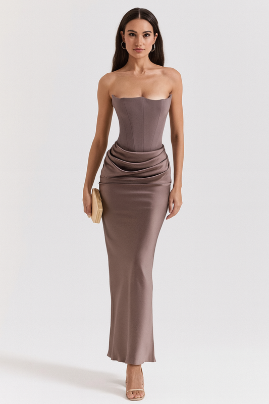 Vera - Women's Strapless Elegant Maxi Dress - photo 1
