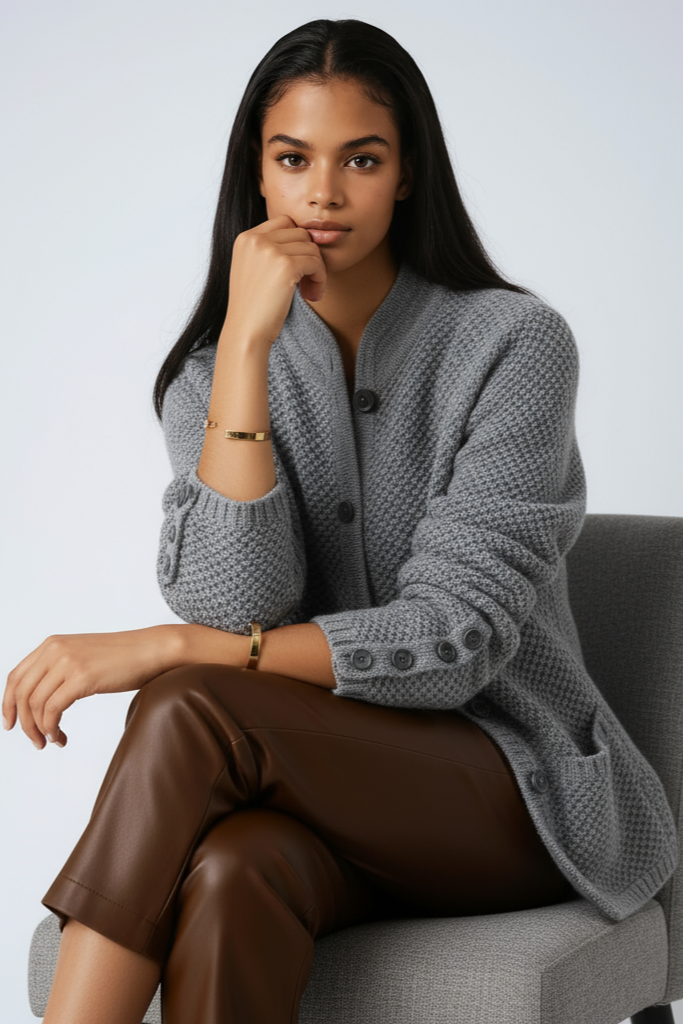 Dorothea - Women's Wool Cardigan - photo 3