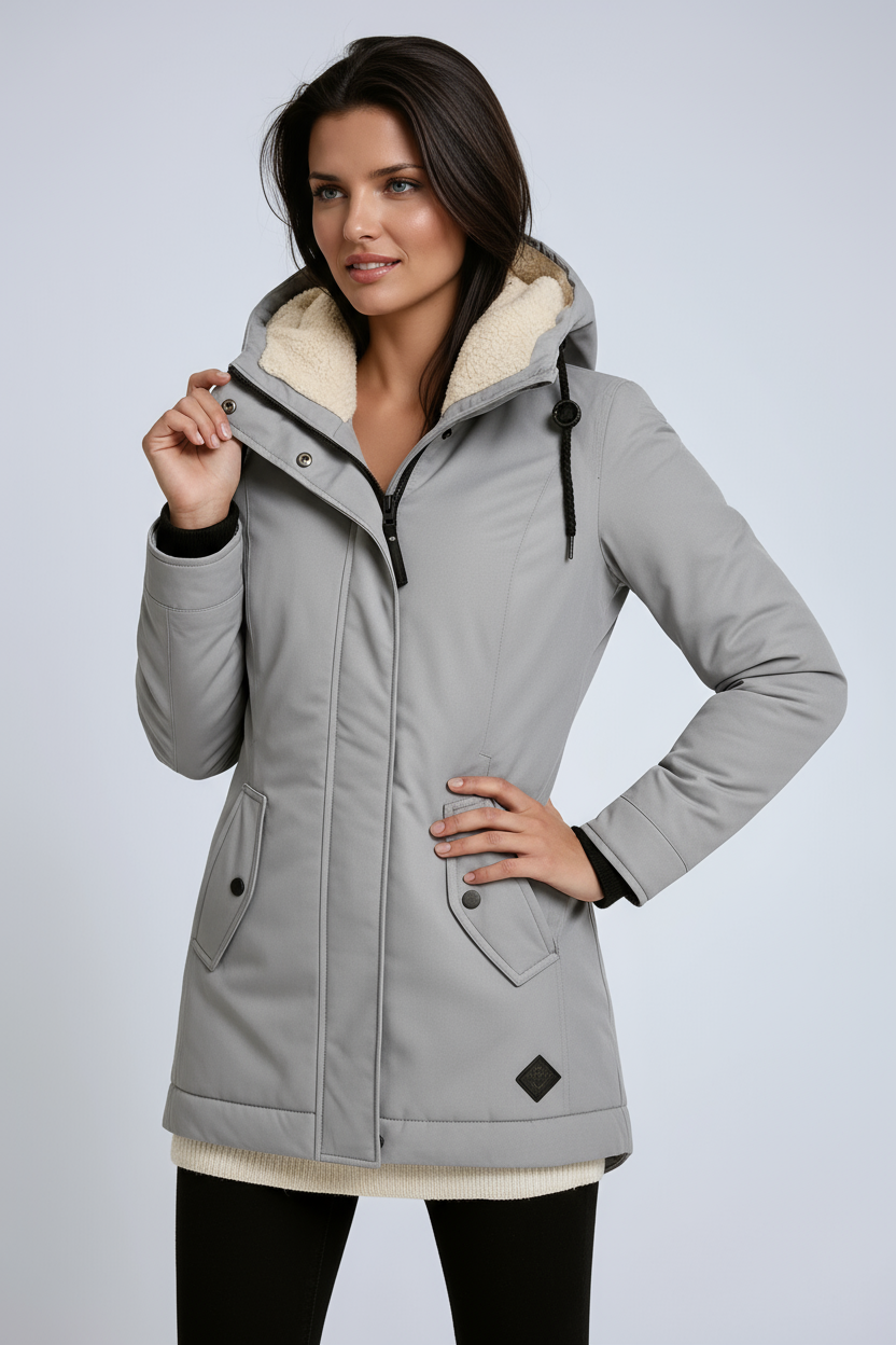 Frida - Women's Fleece Hooded Coat - photo 6