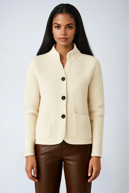 Dorothea - Women's Wool Cardigan - photo 1