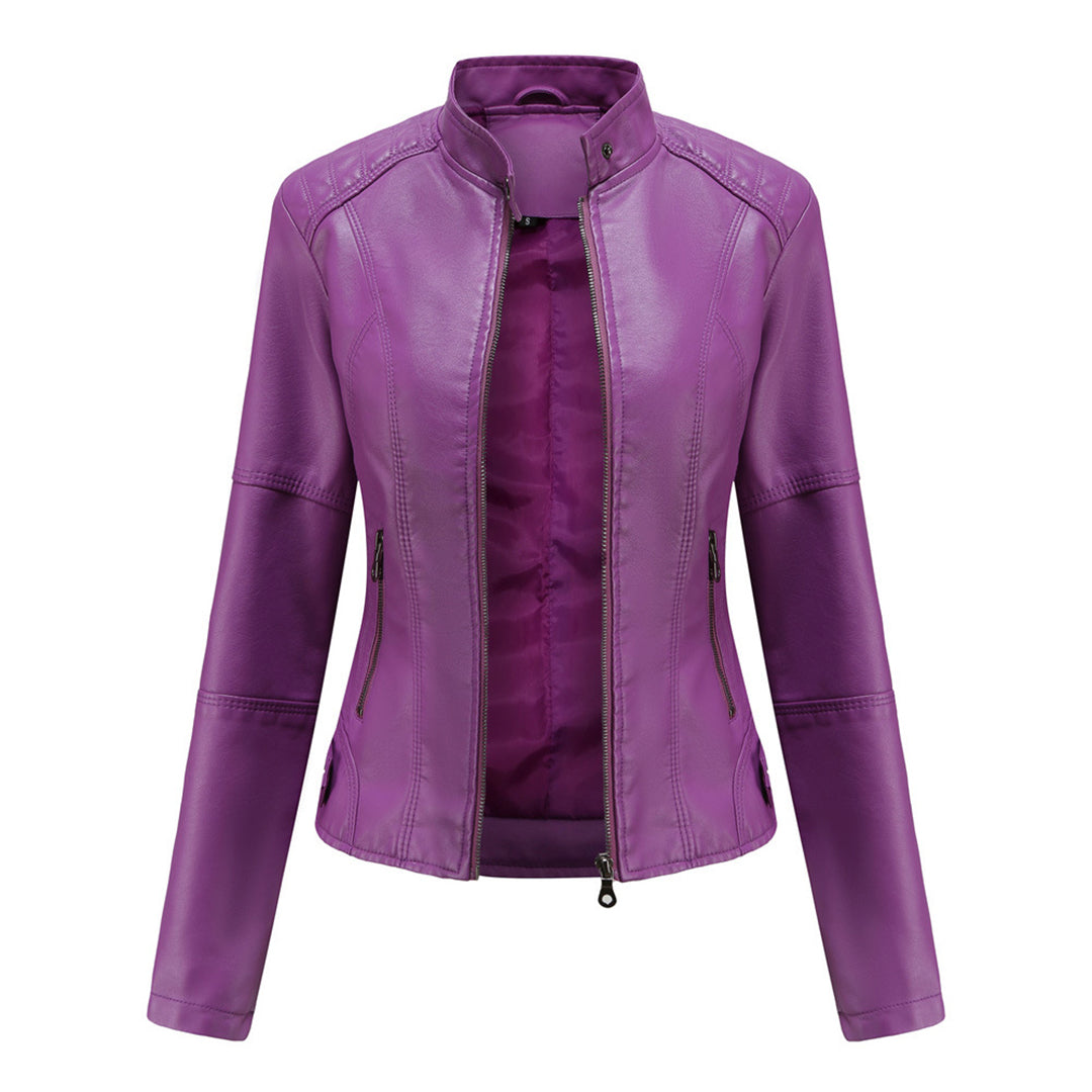 Tove - Women's Leather Tailored Jacket