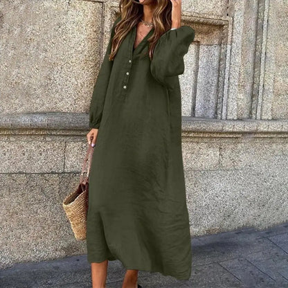 Imogen - Women's A-line Midi Long Dress