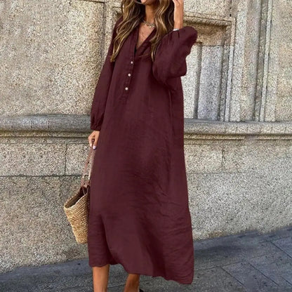 Imogen - Women's A-line Midi Long Dress