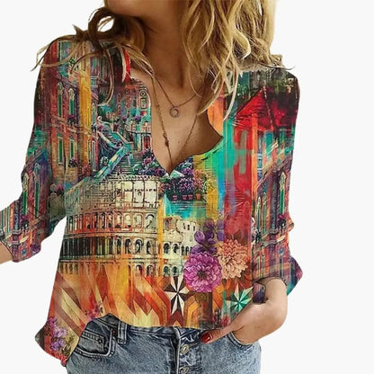 Ulla - Women's Silk Work Top - photo 1
