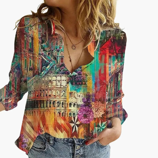 Ulla - Women's Silk Work Top - photo 1