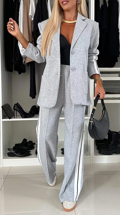 Bridget - Women's Striped Pant Set