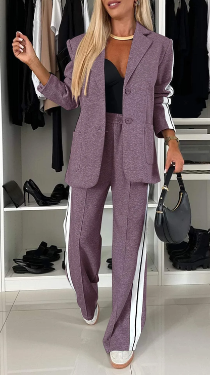 Bridget - Women's Striped Pant Set