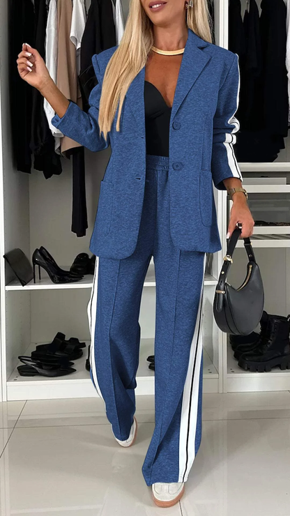 Bridget - Women's Striped Pant Set