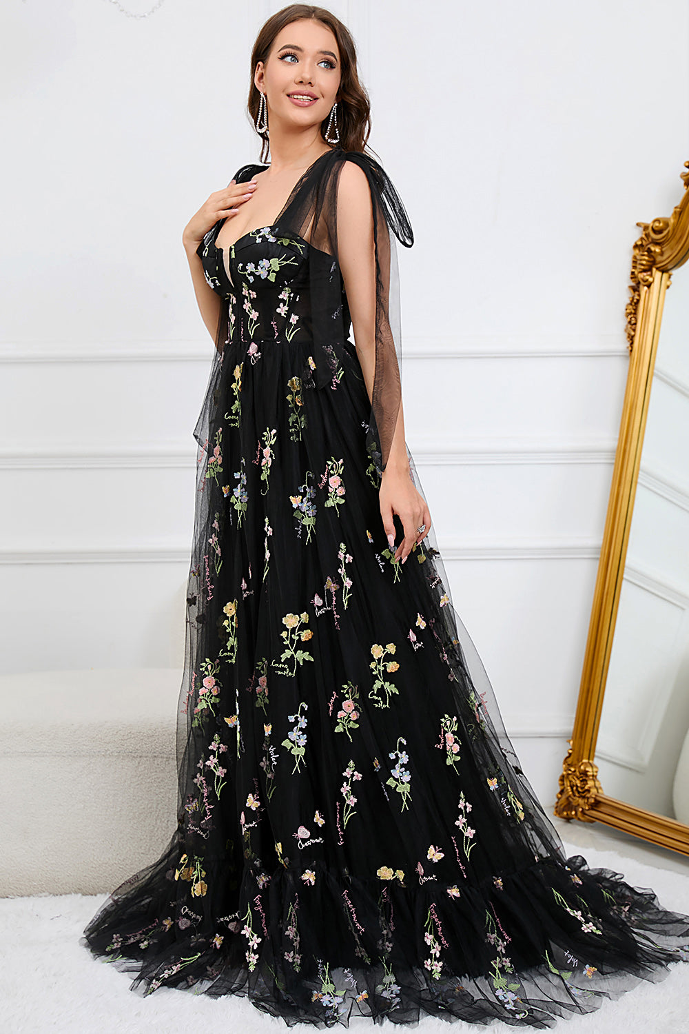 Macy - Women's Tulle A-Line Evening Dress - photo 4