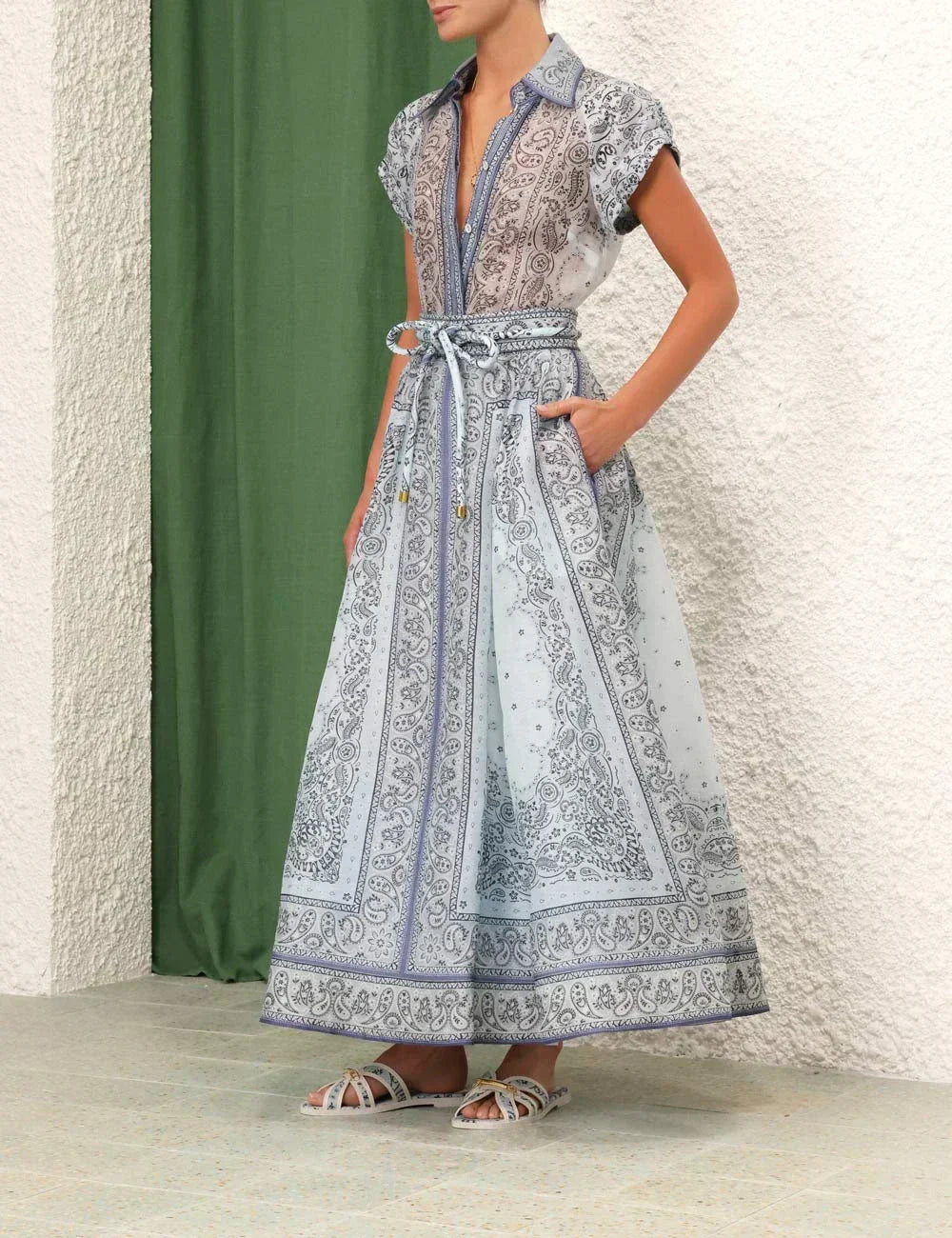 Anneliese - Women's Shirt Maxi Dress - photo 1