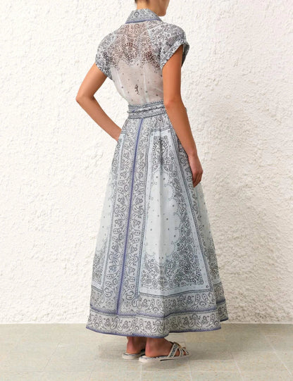 Anneliese - Women's Shirt Maxi Dress - photo 2