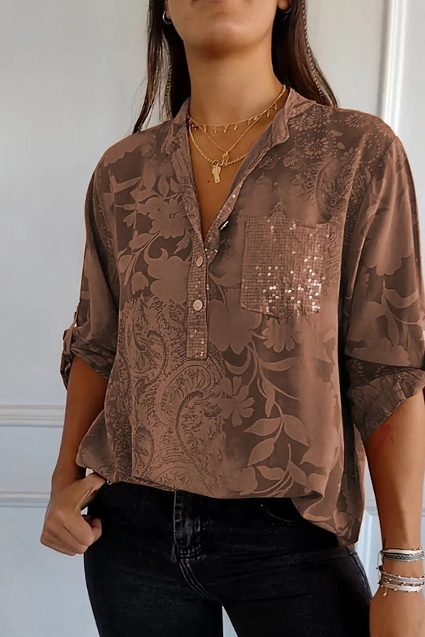 Nadine - Women's Medium Sequin Top - photo 1