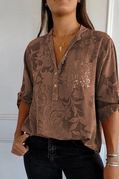 Nadine - Women's Medium Sequin Top - photo 1