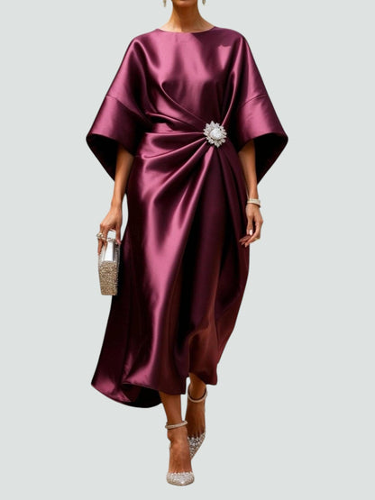 Vanya - Women's Draped Midi Dress - photo 2