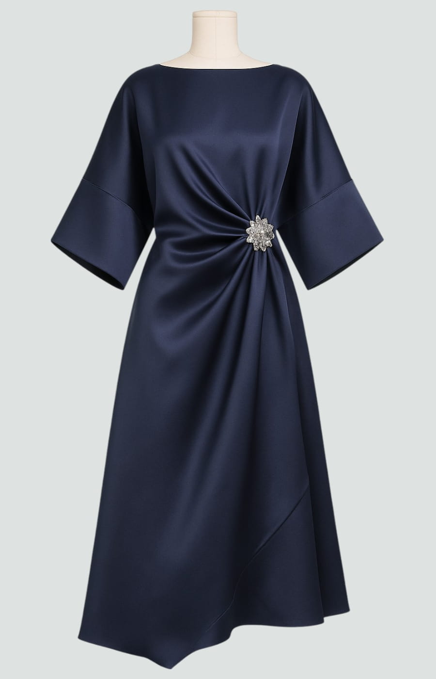 Vanya - Women's Draped Midi Dress - photo 7