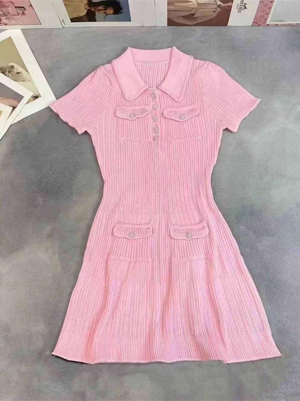 Perrine - Women's Mini Knit Dress - photo 4