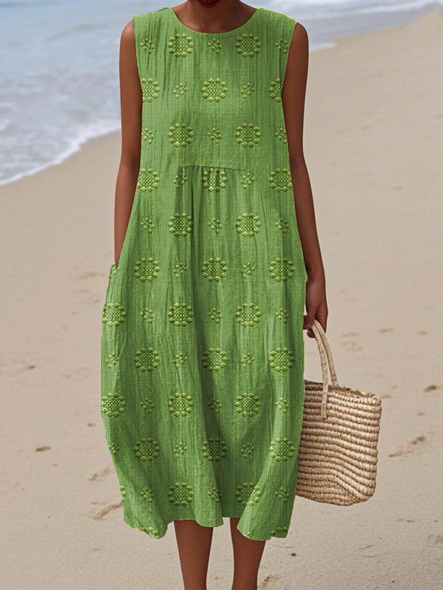 Edith - Women's Relaxed Midi Dress - photo 1