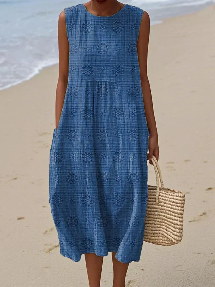 Edith - Women's Relaxed Midi Dress - photo 2
