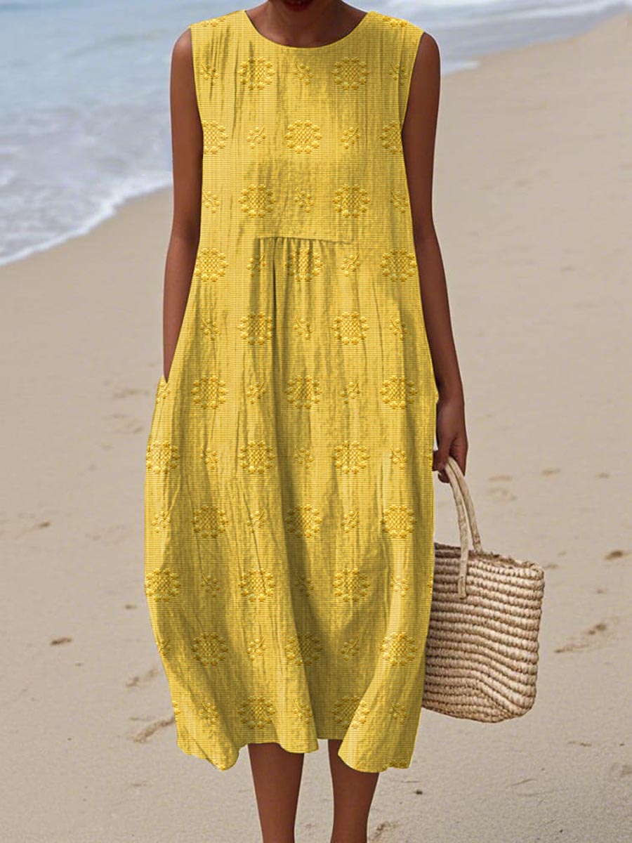Edith - Women's Relaxed Midi Dress - photo 3