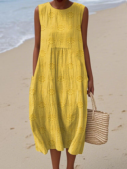 Edith - Women's Relaxed Midi Dress - photo 3
