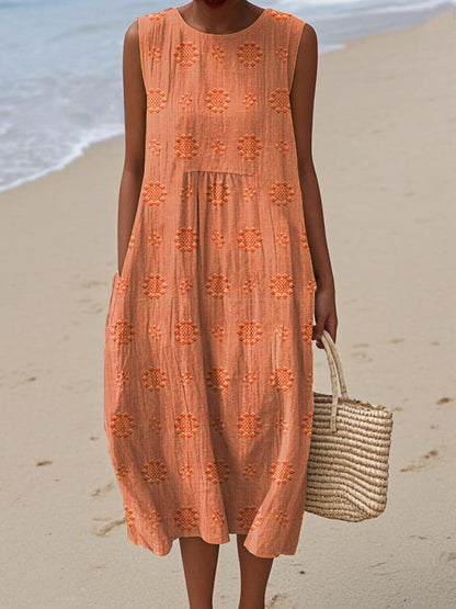 Edith - Women's Relaxed Midi Dress - photo 6